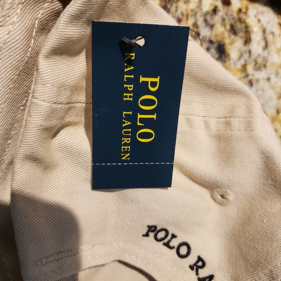 POLO RALPH LAUREN LIMITED VARSITY POLO BEAR 🐻 LOGO KHAKI CAP HAT OSFA $49 NWT - Picture 6 of 7
